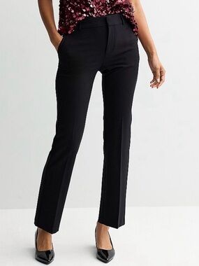 Nine West Women's Black Dress Pants - Straight Leg Barely Bootcut